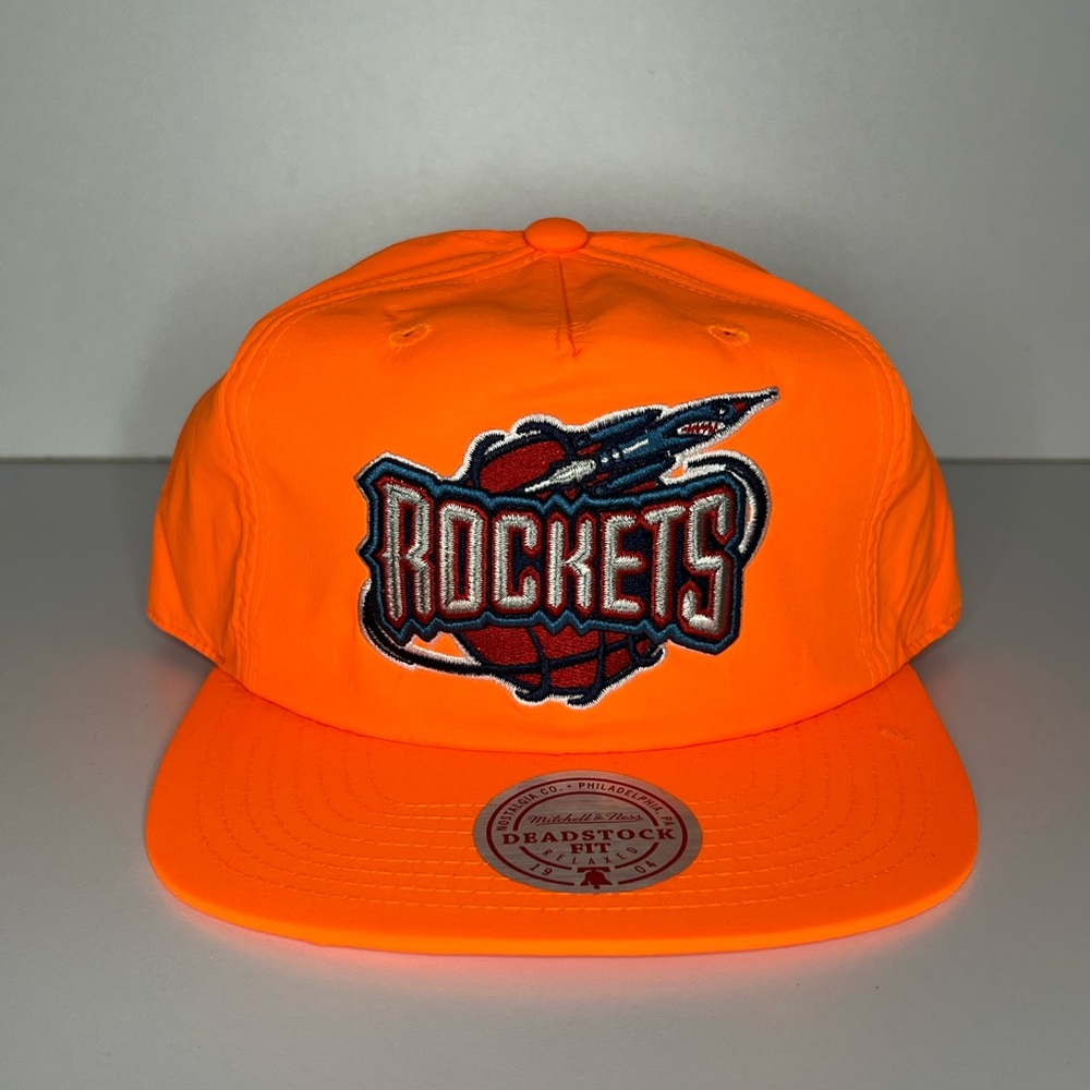 Mitchell & Ness NBA Neon Rockets Snapback